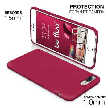 JASBON Coque de Protection en Silicone pour iPhone 7 et 8 