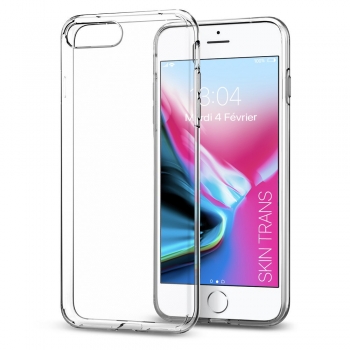 Moxie Coque iPhone 7 Plus / iPhone 8 Plus [Skintrans] Coque en TPU Souple Transparente Ultra Fine en Silicone, Anti-traces, Ajustement Parfait pour iPhone 8+ et iPhone 7+ - Transparent