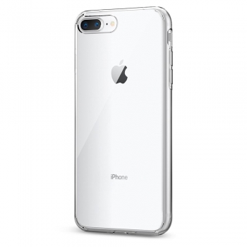 Moxie Coque iPhone 7 Plus / iPhone 8 Plus [Skintrans] Coque en TPU Souple Transparente Ultra Fine en Silicone, Anti-traces, Ajustement Parfait pour iPhone 8+ et iPhone 7+ - Transparent