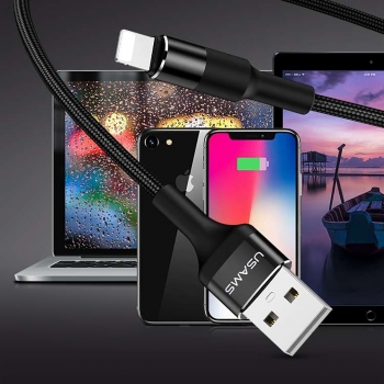 Présentoir 25 câbles tressés USAMS U5 (10 Lightning - 10 Type C - 5 Micro USB)