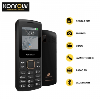 Téléphone KONROW Noir -...