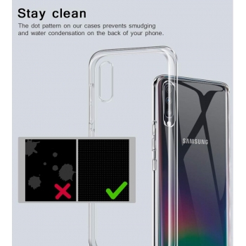Moxie Coque Galaxy A70 [Skintrans] Coque en TPU Souple Transparente Ultra Fine pour Samsung Galaxy A70 (2019) - Transparent