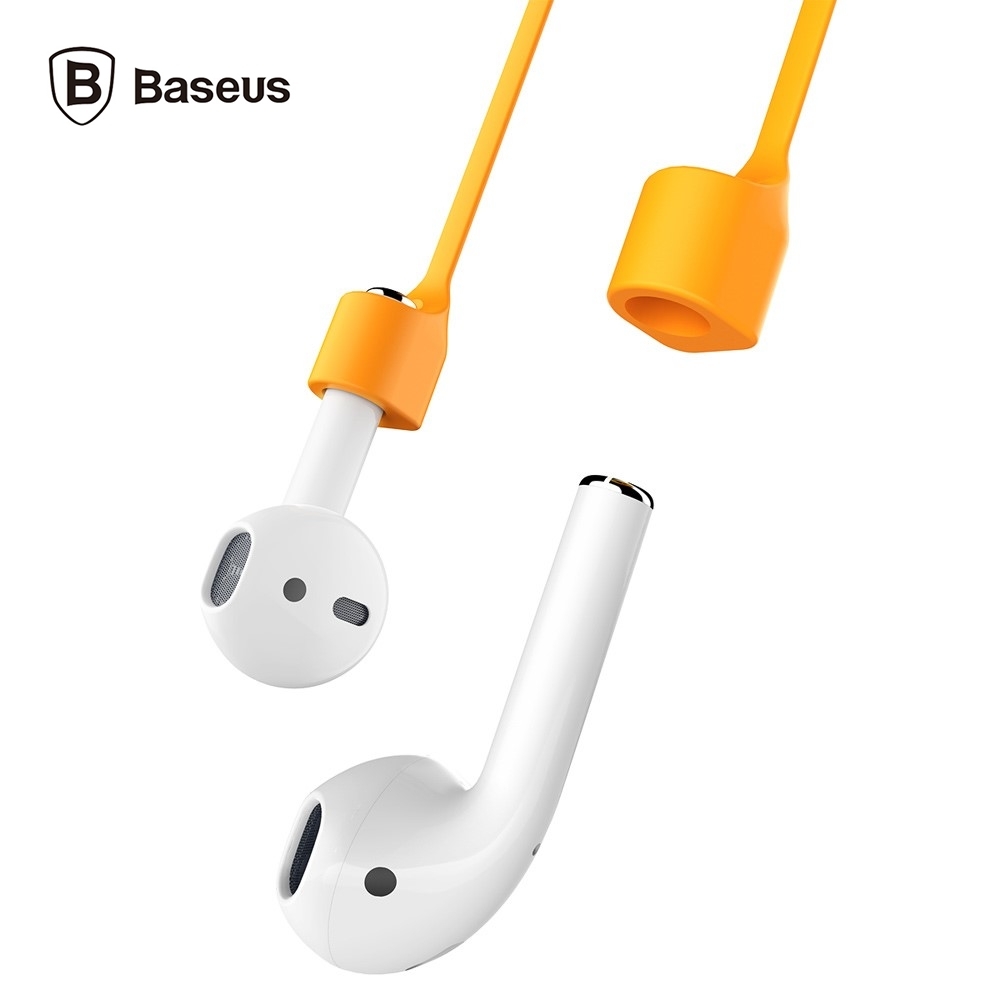 Baseus Attache oreillettes pour AirPods [Earphone Strap] [ACGS-A07] Strap pour les AirPods d'Apple - Orange