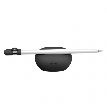 Baseus Support en Silicone pour Apple Pencil [ACBZ-AP01] Support Pencil Anti-poussière avec Capuchon, Excellente Stabilité, compatible Apple iPad Pro Séries et iPad 2018 - Noir