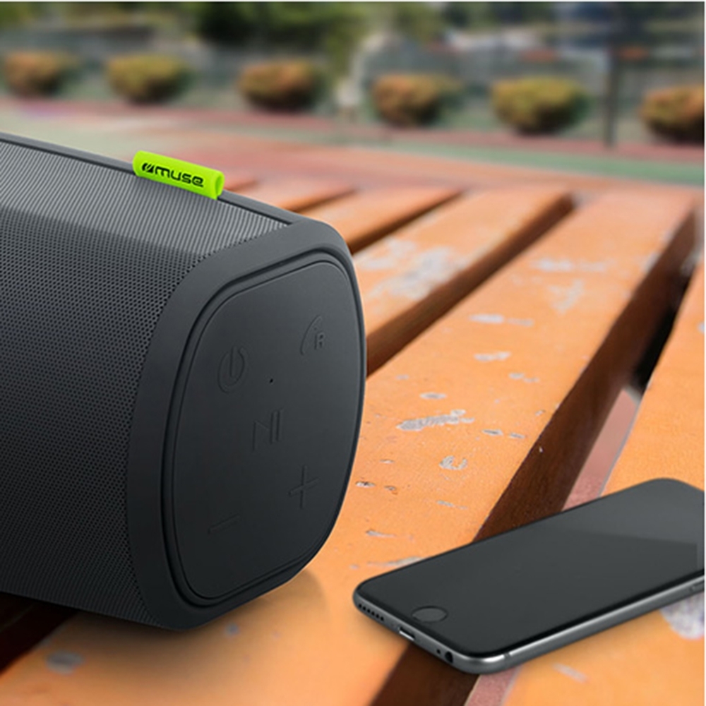 Muse Enceinte Bluetooth Portable [M910 BT] Enceinte Sans Fil IPX4, Puissance 2x15W, NFC