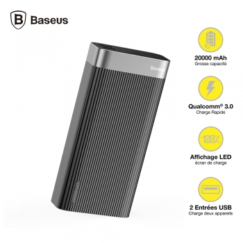 Powerbank 20000mAh, Baseus...