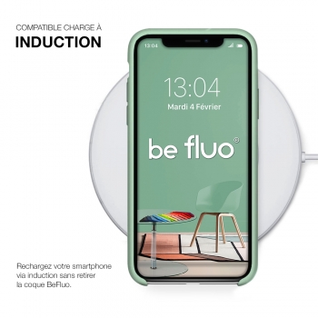 Moxie Coque iPhone XR [BeFluo] Coque Silicone Fine et Légère pour iPhone XR 6.1, Intérieur Microfibre, Coque Anti-chocs et Anti-rayures pour iPhone XR - Menthe