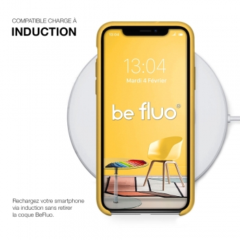 Moxie Coque iPhone XR [BeFluo] Coque Silicone Fine et Légère pour iPhone XR 6.1, Intérieur Microfibre, Coque Anti-chocs et Anti-rayures pour iPhone XR - Jaune Clair
