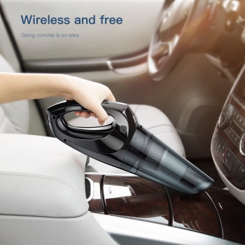 Aspirateur portable, Baseus [Shark One] [ACH501-01] Aspirateur Universel pour Voiture Filaire Puissance 65W avec emboûts et Housse de transport, Branchement en 12V sur Allume Cigare - Noir