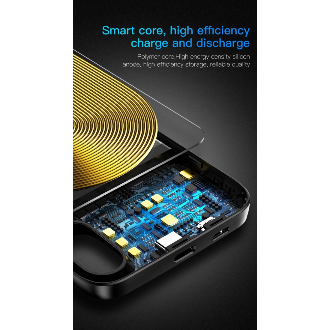 Coque Batterie à Induction iPhone XS / iPhone X, Baseus [ACAPIPHXABJ01