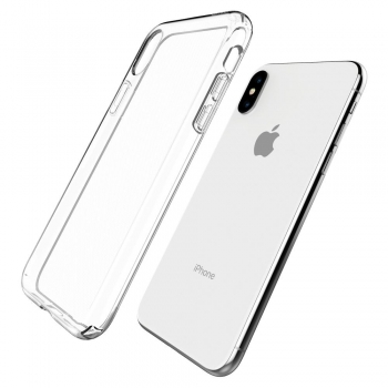Moxie Coque iPhone X / iPhone XS [Skintrans] Coque en TPU Souple Transparente Ultra Fine en Silicone, Anti-traces, Ajustement Parfait pour iPhone XS et iPhone X 5.8 pouces - Transparent