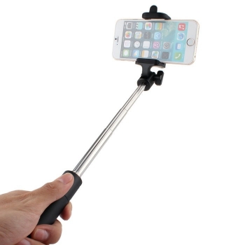 Mini Perche téléscopique Selfie Moxie Fuchsia avec bouton Bluetooth