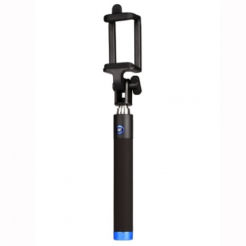 Mini Perche téléscopique Selfie Moxie Bleu avec bouton Bluetooth