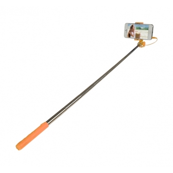 Mini Perche Téléscopique Selfie Moxie Orange à Fil et Bouton Déclencheur