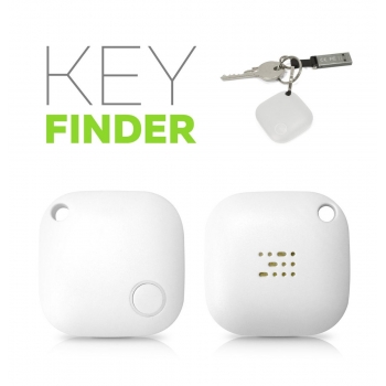 Key Finder Porte clés traqueur Waterproof IP 67 - Blanc