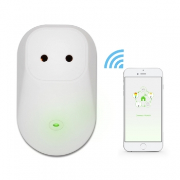 Prise Wifi/3G/4G Smart Socket Blanc Commandable et Programmable via Smartphone