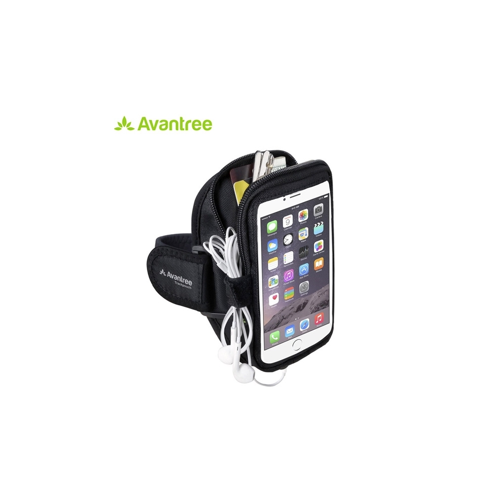 Brassard Sportband multifonction Trackpouch Aventree pour iPhone 6+/Note 4 KSAM-TR801-BLK