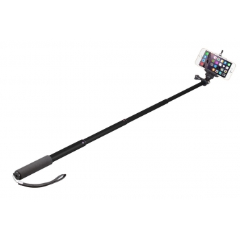 Perche aluminium Téléscopique Noire pour Smartphones, GoPro