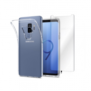 Pack FullProtect 1 coque + 1 verre trempé incurvé Moxie Samsung Galaxy S9 Plus
