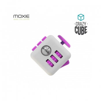 Crazy Cube Fidget Anti-Stress - Blanc Fuchsia