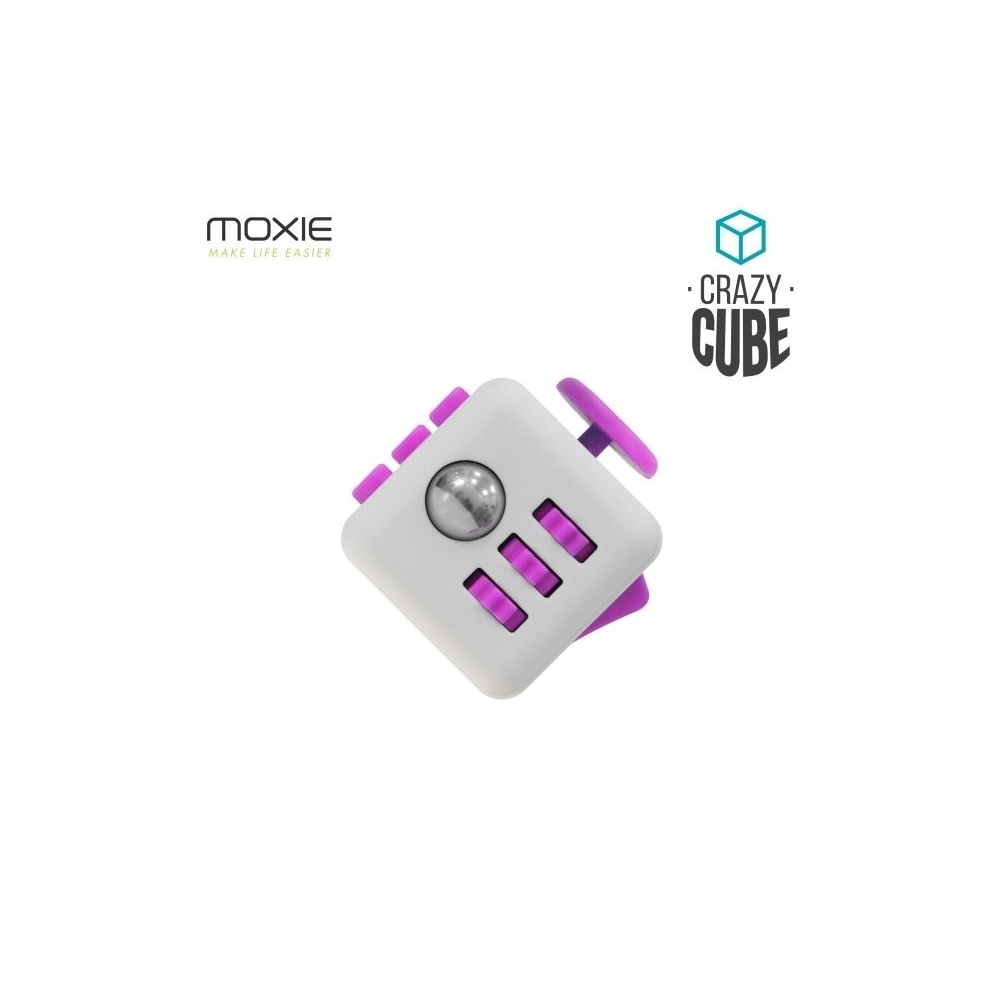 Crazy Cube Fidget Anti-Stress - Blanc Fuchsia