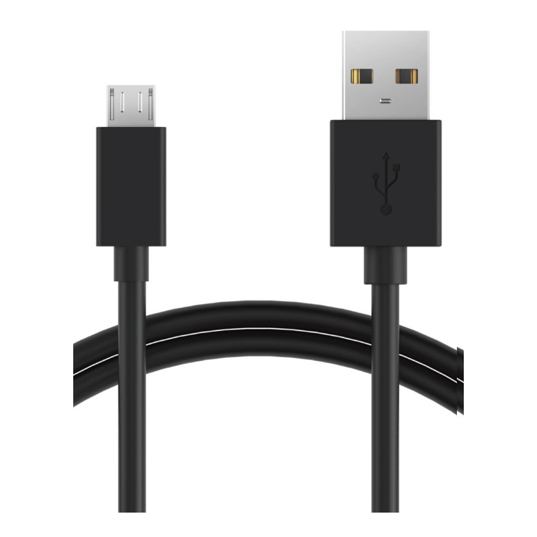 Cable De Charge Micro USB 1 Mètre Pour Téléphone Wiko Ozzy Couleur Noir