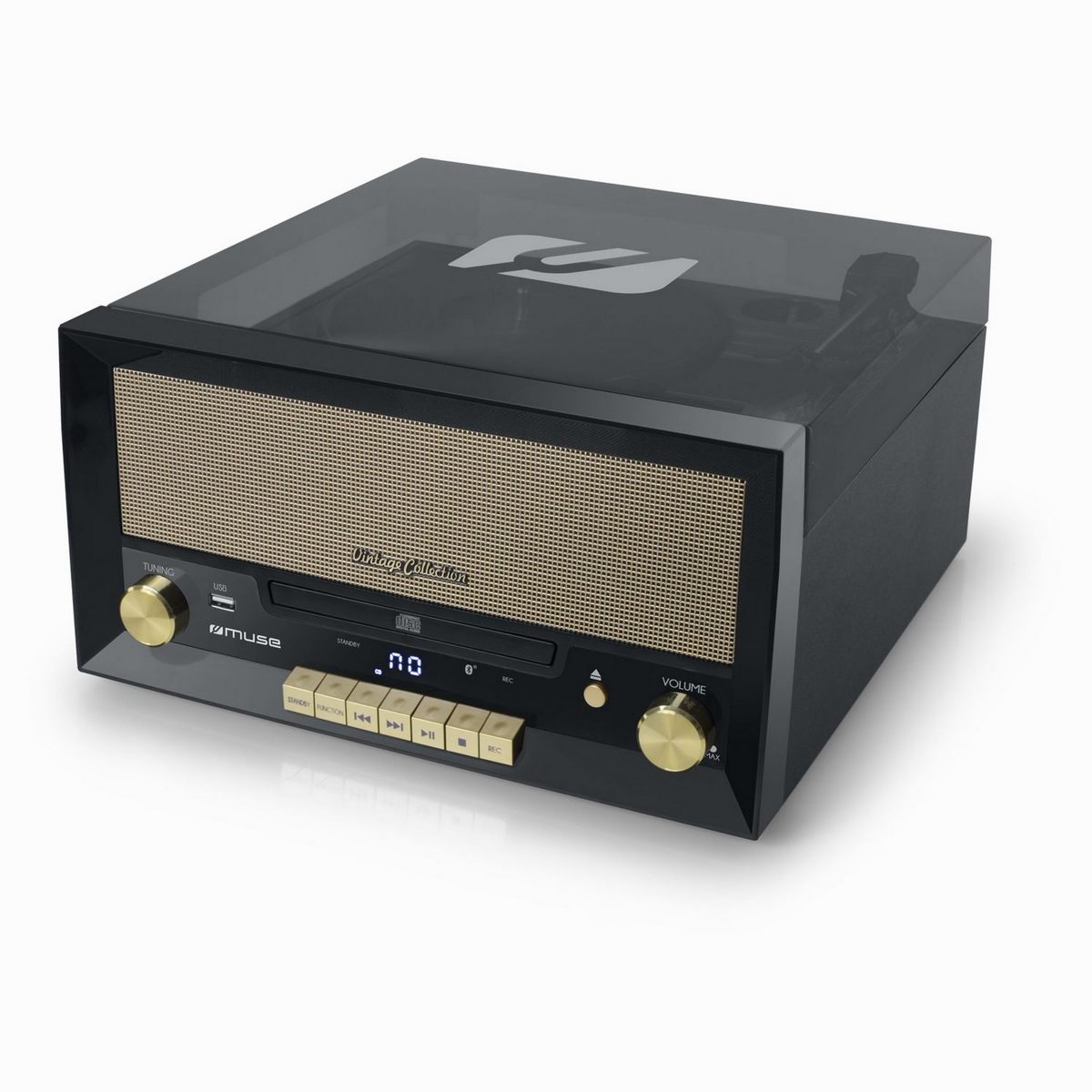 Platine Vinyle Bluetooth, Muse [MT110 B] [Vintage Collection] Noire