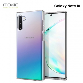 Moxie Coque Galaxy Note 10 [Skintrans] Coque en TPU Souple Transparente Ultra Fine en Silicone, Anti-traces, Ajustement Parfait pour le Samsung Note 10 - Transparent