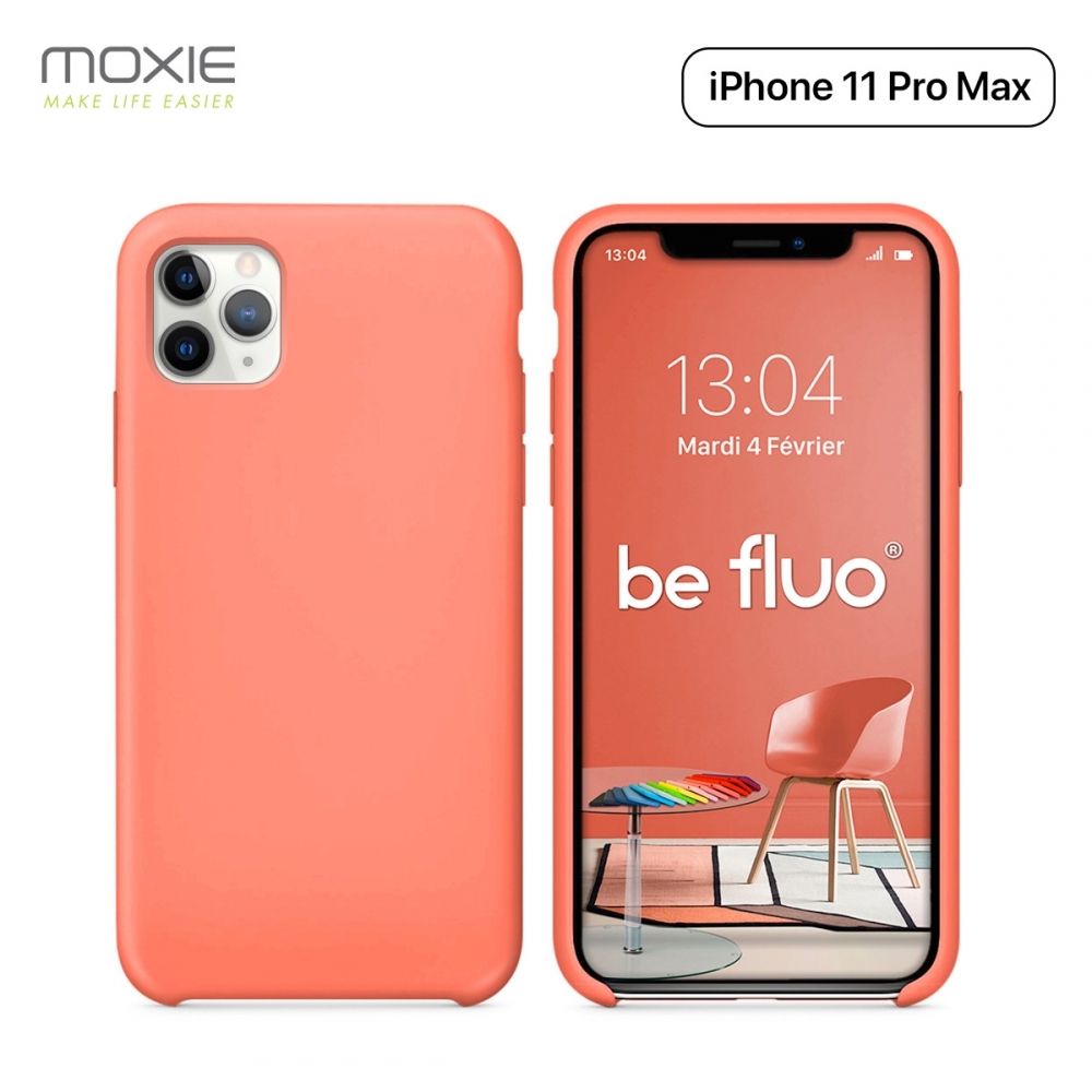 Moxie Coque iPhone 11 Pro Max [BeFluo®] Coque Silicone Fine et Légère pour iPhone 11 Pro Max 6.5- Intérieur Microfibre, Coque Anti-chocs et Anti-rayures pour iPhone 11 Pro Max (2019) 6.5 pouces -Rose Pastel
