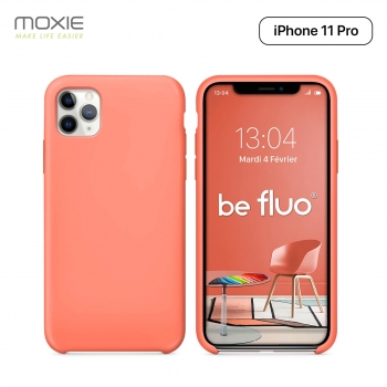 Moxie Coque iPhone 11 Pro [BeFluo] Coque Silicone Fine et Légère pour iPhone 11 Pro 5.8- Intérieur Microfibre, Coque Anti-chocs et Anti-rayures pour iPhone 11 (2019) 5.8 pouces -Rose Pastel