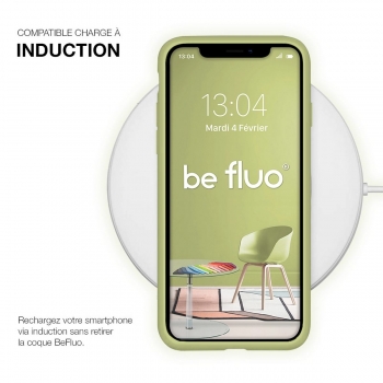 Moxie Coque iPhone 11 Pro Max [BeFluo® Full Protect] Coque Silicone Fine et Légère pour iPhone 11 Pro Max, Intérieur Microfibre, Coque Anti-chocs et Anti-rayures pour iPhone 11 Pro Max - Vert olive
