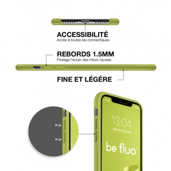 Moxie Coque iPhone 11 Pro Max [BeFluo® Full Protect] Coque Silicone Fine et Légère pour iPhone 11 Pro Max, Intérieur Microfibre, Coque Anti-chocs et Anti-rayures pour iPhone 11 Pro Max - Vert olive