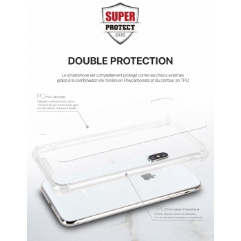 Coque renforcée Mercury Super Protect pour Galaxy A80 - Transparente