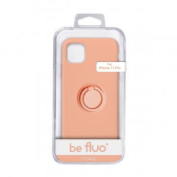 Moxie Coque iPhone 11 PRO [BeLoop®] - Coque Silicone Fine et Légère pour iPhone 11 Pro avec Ring Holder intégré - Intérieur Microfibre, Coque Anti-chocs et Anti-rayures pour iPhone 11 Pro  - ORANGE