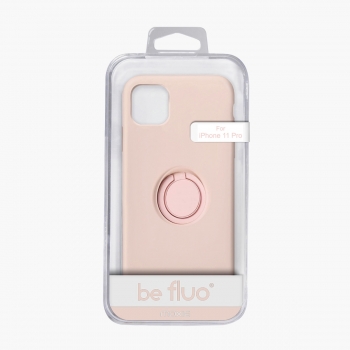 Moxie Coque iPhone 11 PRO [BeLoop®] - Coque Silicone Fine et Légère pour iPhone 11 Pro avec Ring Holder intégré - Intérieur Microfibre, Coque Anti-chocs et Anti-rayures pour iPhone 11 Pro  - ROSE