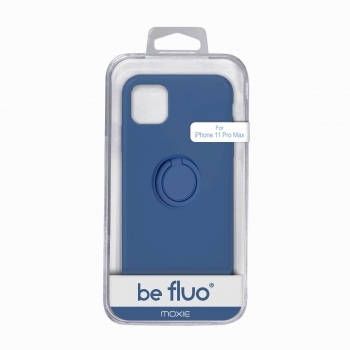 Moxie Coque iPhone 11 Pro Max [BeLoop®] - Coque Silicone Fine et Légère pour iPhone 11 Pro Max avec Ring Holder intégré - Intérieur Microfibre, Coque Anti-chocs et Anti-rayures pour iPhone 11 Pro Max  - BLEU