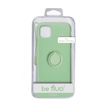 Moxie Coque iPhone 11 PRO  Max [BeLoop®] - Coque Silicone Fine et Légère pour iPhone 11 Pro Max avec Ring Holder intégré - Intérieur Microfibre, Coque Anti-chocs et Anti-rayures pour iPhone 11 Pro Max  - VERT