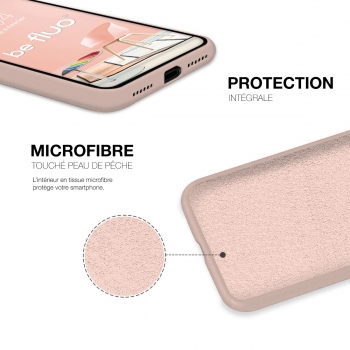 Moxie Coque iPhone XR [BeLoop®] - Coque Silicone Fine et Légère pour iPhone XR avec Ring Holder intégré - Intérieur Microfibre, Coque Anti-chocs et Anti-rayures pour iPhone XR  - ROSE