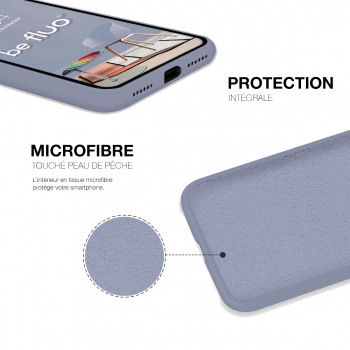 Moxie Coque iPhone X/XS [BeLoop®] - Coque Silicone Fine et Légère pour iPhone X/XS avec Ring Holder intégré - Intérieur Microfibre, Coque Anti-chocs et Anti-rayures pour iPhone X/XS  - LAVANDE