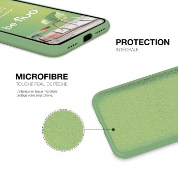Moxie Coque iPhone X/XS [BeLoop®] - Coque Silicone Fine et Légère pour iPhone X/XS avec Ring Holder intégré - Intérieur Microfibre, Coque Anti-chocs et Anti-rayures pour iPhone X/XS  - VERT