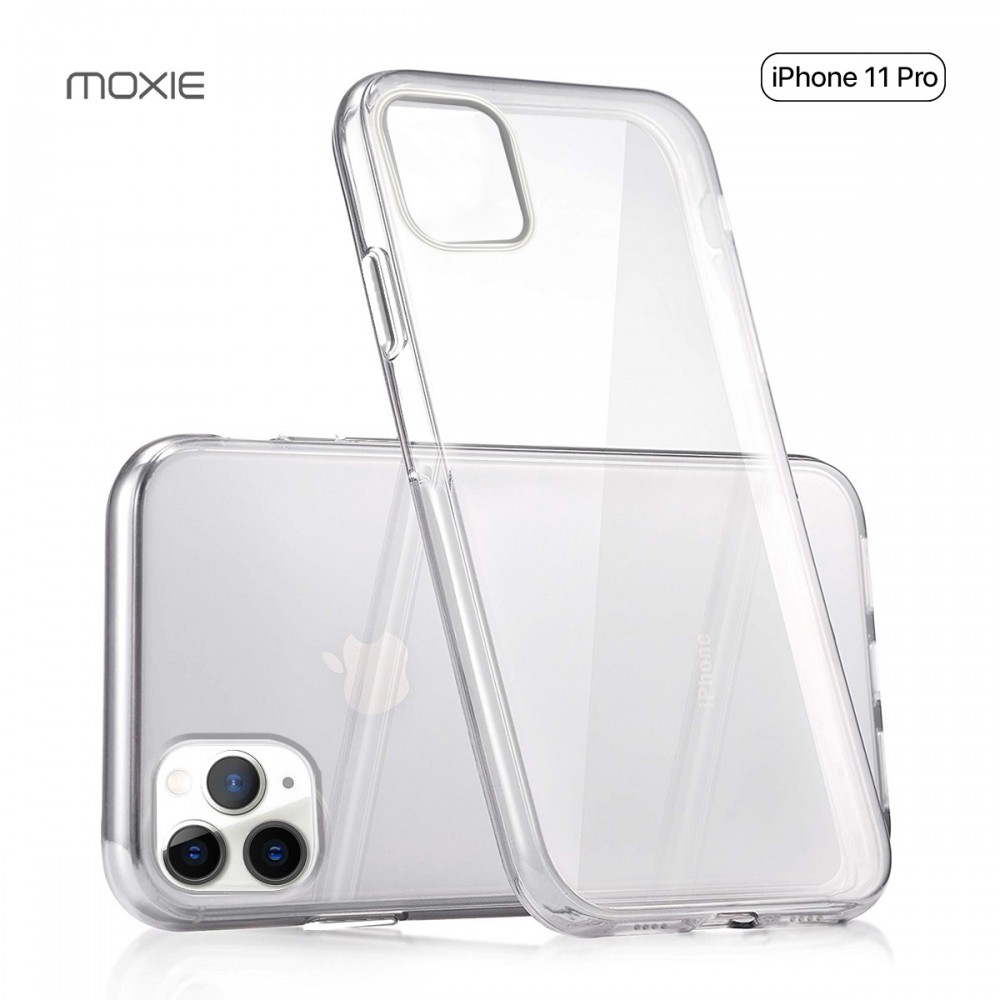Coque renforcée Moxie transparente en TPU et Acrylique pour iPhone 11 Pro