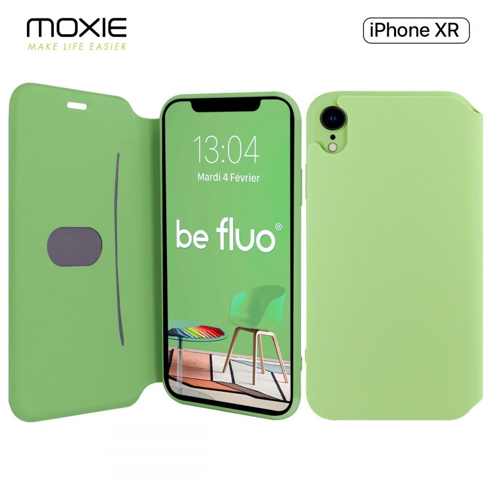 Moxie Etui/housse iPhone XR [BeFolio®] Etui à rabat en silicone pour iPhone  XR - Intérieur Microfibre avec porte-carte, coque Anti-chocs et Anti-rayures  pour iPhone XR - Vert