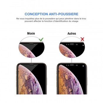 Pack x10** Protection d'écran en verre trempé iPhone X, Moxie