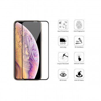 Moxie Verre Trempé pour iPhone 11 [Ultimate 3D+] Protection d'écran Complète en Verre Trempé 9H Ultra Clair, Anti-rayures et Anti-traces de doigts, Compatible Face ID pour iPhone 11