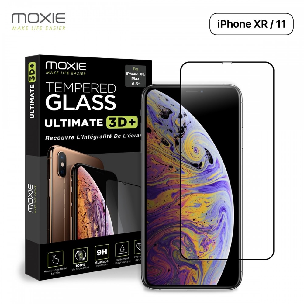 Moxie Verre Trempé iPhone 12 Mini 5.4 [Ultimate 3D+] Protection d