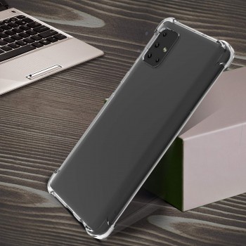 Moxie Coque Galaxy A71 [AIRBAG] Coque Bumper Renforcée pour Galaxy A71, Coque en Silicone Transparente Anti-Chocs et Anti-rayures pour Galaxy A71 - Transparente