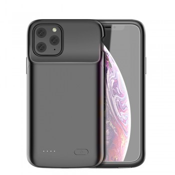 Usams Coque Batterie pour iPhone 11 Pro Max - US-CD112 -  Coque Batterie 4500mAh Fine et Légère, Ultra Sécurisée pour iPhone 11 Pro Max, Coque Renforcée contre les Impacts - Noir