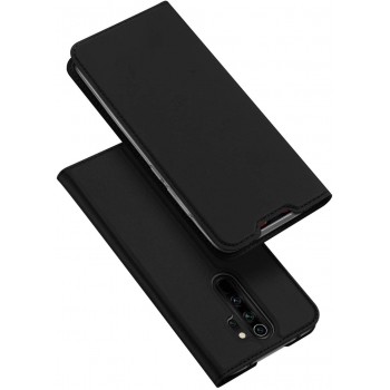 Etui portefeuille DUX Ducis en cuir PU avec porte-carte et fonction vidéo pour Xiaomi Note 8 Pro - NOIR