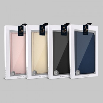 Etui portefeuille DUX Ducis en cuir PU avec porte-carte et fonction vidéo pour Galaxy S20 - Noir
