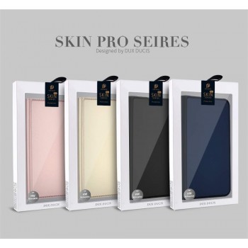 Etui portefeuille DUX Ducis en cuir PU avec porte-carte et fonction vidéo pour Huawei Y6 2019 - NOIR